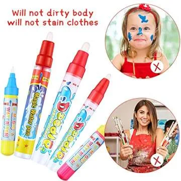 Tenare 10 Pcs Water Pens Water Doodle Pens Replacement Drawing Markers Doodle for Toddlers Kids Painting