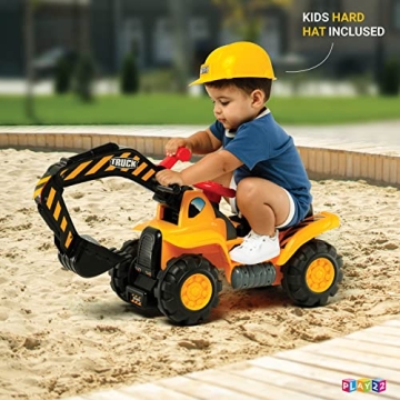 Play22 Kids Ride On Tractor with Sounds and Digger
