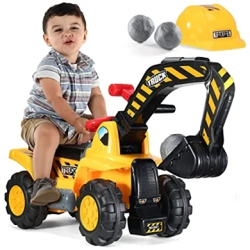 Play22 Kids Ride On Tractor with Sounds and Digger