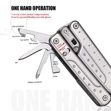 ROXON S802 16 in 1 Multitool Phantom Updated Version Multi Tool Pliers and scissors with Replaceable...