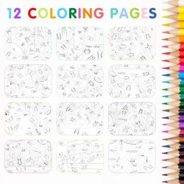 Cupkin Hello Bugs Sticker Book Activity for Kids, Toddler Airplane Travel Essentials, 500+ Bugs Stickers for Kids + 12 Scenes + 12 Coloring Book Pages, Bug Lover Gift, Children's Crafts Ages 2-8