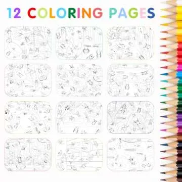 Cupkin Hello Bugs Sticker Book Activity for Kids, Toddler Airplane Travel Essentials, 500+ Bugs Stickers for Kids + 12 Scenes + 12 Coloring Book Pages, Bug Lover Gift, Children's Crafts Ages 2-8