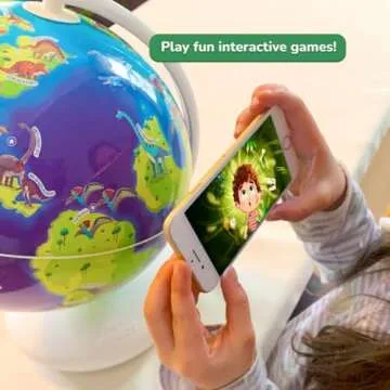 PlayShifu Interactive Dinosaur Toys - Orboot Dinos (Globe + App) 50 Dinosaurs, 500+ Facts | Educational Dinosaur Toys For Kids 5-7 | 4 5 6 7 8 year old Birthday Gifts (Works with tabs/mobiles)