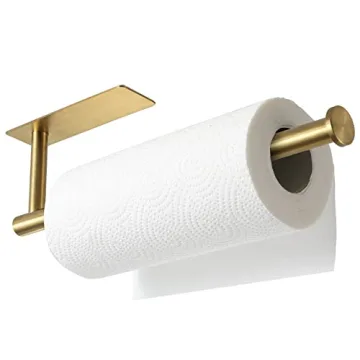 theaoo Gold Paper Towel Holder for Kitchen Organization