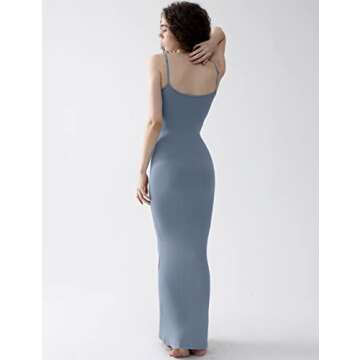 PUMIEY Maxi Dress - Stunning Bodycon Slip Dress for Women