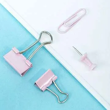 Syitem Paper Clips & Binder Clips Set for Stylish Organization