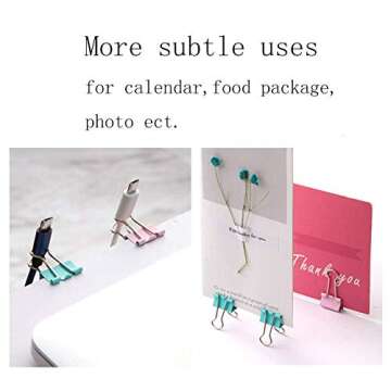 Paper Clips and Binder Clips Push Pins Set and Holder, Syitem Non-Skid Map ((3.3)/Gm.4)