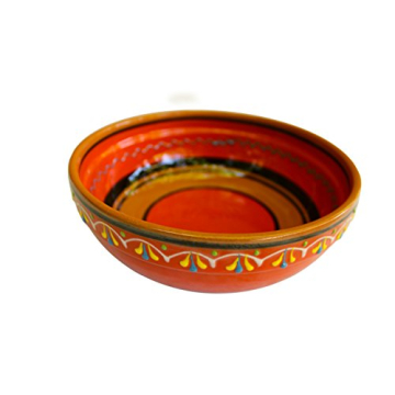 Cactus Canyon Ceramics Spanish Terracotta Deep Serving Dish - Vibrant & Microwave Safe