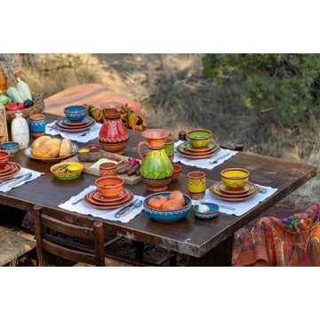 Cactus Canyon Ceramics Vibrant Deep Serving Dish