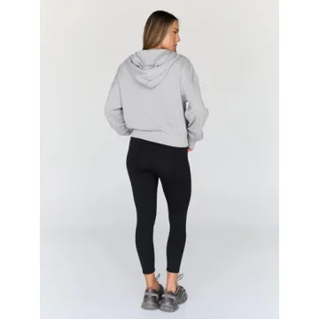 Trendy Queen Full Zip Up Cropped Sweatshirt for Women