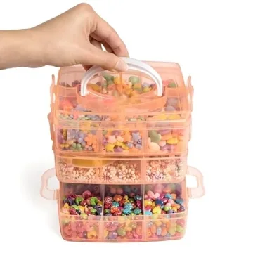Jewelry Making Kit for Kids - 1000 Beads & Storage Case