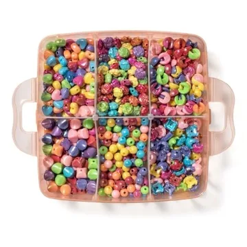 Jewelry Making Kit for Kids - 1000 Beads & Storage Case
