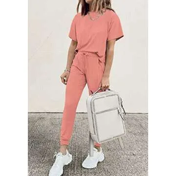 ETCYY NEW Lounge Sets for Women Sweatsuits Sets Two Piece Outfit Long Sleeve Pant Workout Athletic Tracksuits