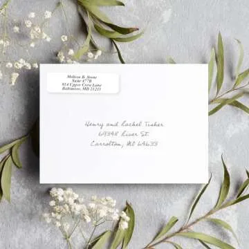 Buy White Personalized Return Address Labels on a Roll