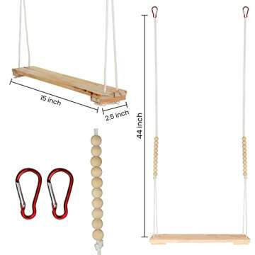 Handmade Chicken Swing Toy for Coop Natural Cedar