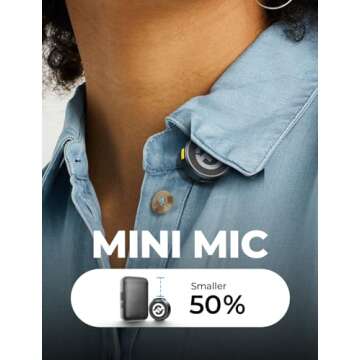 Hollyland Lark M2 Wireless Lavalier Microphone for iPhone 14/13/12, Lightning Mini Lapel Microphone ...