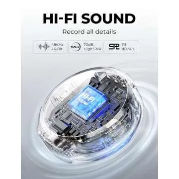 Hollyland Lark M2 Wireless Lavalier Microphone for iPhone 14/13/12, Lightning Mini Lapel Microphone Wireless, Hi-Fi Audio, 1000ft Range, Noise Cancellation, 30H Battery for Video Recording, Streaming