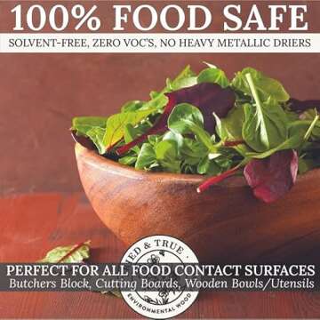 Tried & True Original Wood Finish, 8 oz. - Linseed Oil & Beeswax Blend, Ideal for All Woodwork, Long-Lasting Durability, Food Safe Sealer, Non-Toxic Wood Finish