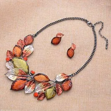 Fenni Vintage Leaf Statement Jewelry Set for Stylish Moments