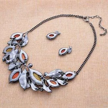 Fenni Vintage Leaf Statement Jewelry Set for Stylish Moments