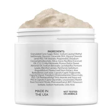 Brooklyn Botany Scalp & Body Scrub – Sugar Scrub Body Exfoliator and Scalp Scrub Made with Coconut...