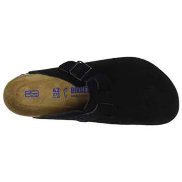 Birkenstock Men's Suede Clogs - Comfortable & Stylish Black