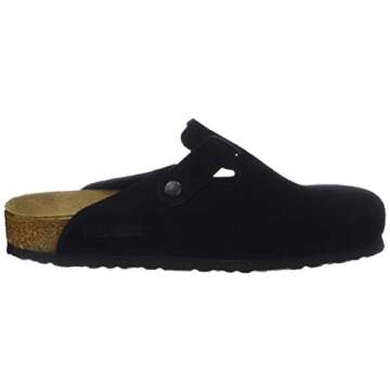 Birkenstock Men's Suede Clogs - Comfortable & Stylish Black