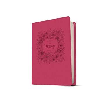 The Message Large Print (Leather-Look, Dusty Rose Floral): The Bible in Contemporary Language