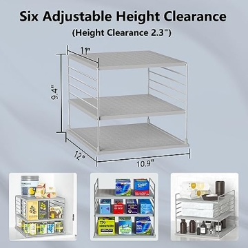 WANCHIY Pantry Organizer for Kitchen Wraps and Foils