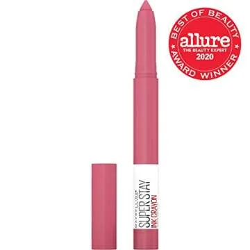 Maybelline Super Stay Ink Crayon Lipstick Makeup, Precision Tip Matte Lip Crayon with Built-in Sharp...