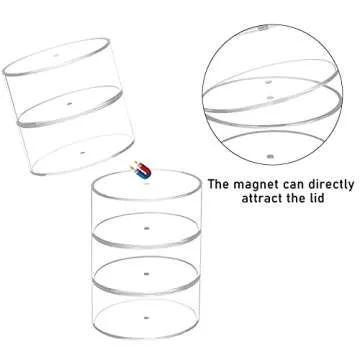 FEMELI Belt Organizer, Acrylic Display Case with 5 Layers Storage Holder for Belt, Watches and Other Accessories