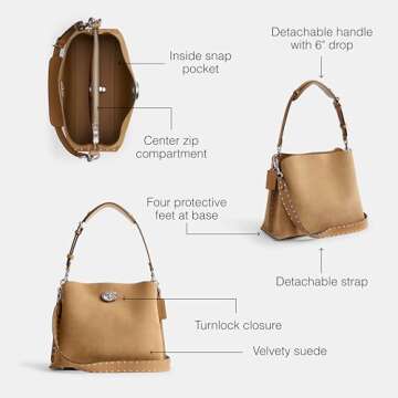 Coach Willow Shoulder Bag - Stylish & Versatile Design