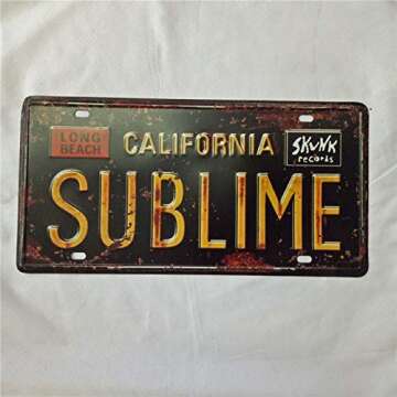 FemiaD 6 X 12 Novelty Funny Sign Sublime California Vintage Metal Tin Sign Wall Sign Plaque Poster f...