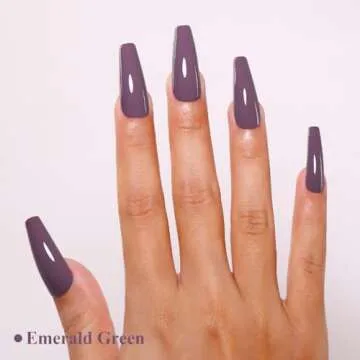 Imtiti Purple Gel Nail Polish, Rose Purple Gel Polish High Gloss Soak Off UV LED Nail Gel Polish Aut...