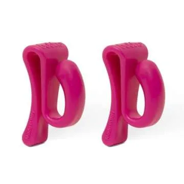 Bobino | Key Clip | Clip On Key Holder | Key Hook For Bag | Key Clip For Purse | Key Holder For Keychain | Purse Accessories | Key Chain Hooks & Compact Key Holder | Key Hanger | 2 Pack Rubine