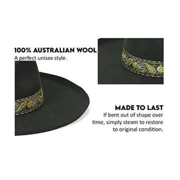 Lack of Color Women's Melodic Wide-Brimmed Wool Fedora