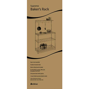 Whitmor Supreme Baker's Rack - Stylish Kitchen Organizer