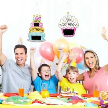 Colorful Birthday Wooden Decor Perfect for Any Celebration