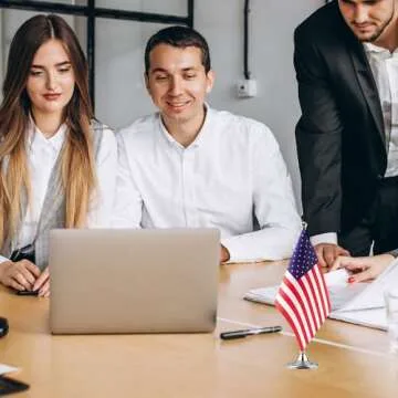 USA Flag Mini Table Flags - Perfect for Home or Office