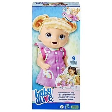 Baby Alive Time for School Baby Doll Set for Kids