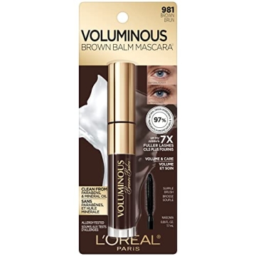 L'Oreal Paris Washable Brown Volumizing Mascara 0.26 Fl Oz