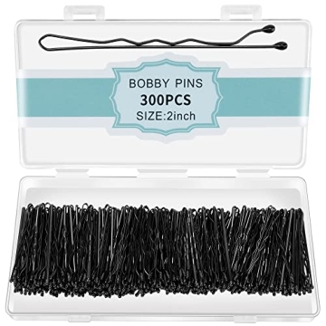 300 Pcs Bobby Pins for All Hair Types with Storage Box