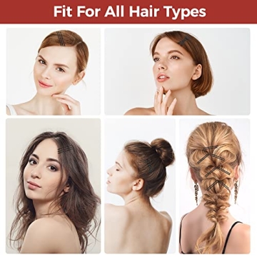 300 Pcs Bobby Pins for All Hair Types with Storage Box