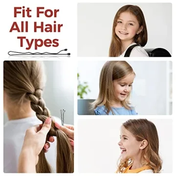 300 Pcs Bobby Pins for All Hair Types with Storage Box