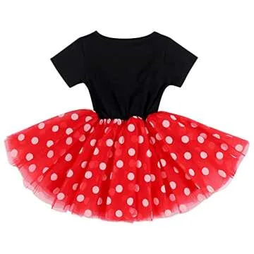 Adorable Mouse 2nd Birthday Outfit for Baby Girl - Dress & Headband Set