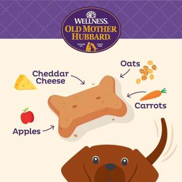 Wellness Old Mother Hubbard Bac'N'Cheez Dog Biscuits, Natural, Training Treats, Bacon & Cheese Flavo...