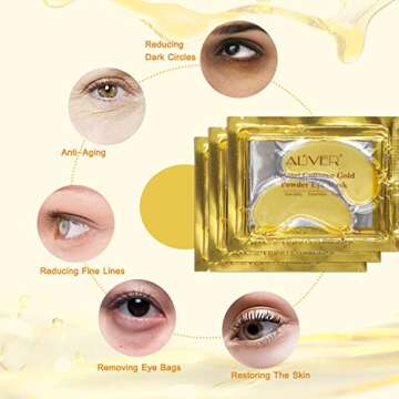 Gold Eye Mask for Dark Circles & Puffiness Treatment