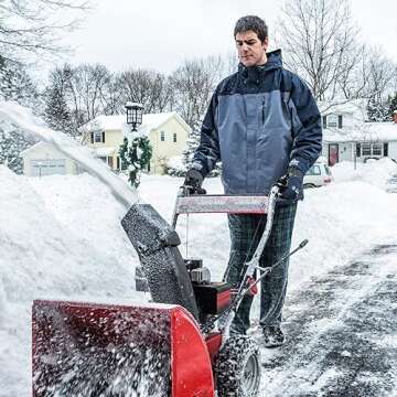 KAYGO Winter Thermal Work Glove, Insulated Fleece Liner, Syhthetic Leather Palm, Water Resistant Safety Work Gloves for Cold Weather, Ideal for Outdoor Activities,Snow Removal, Ice Scraping,Blue, M