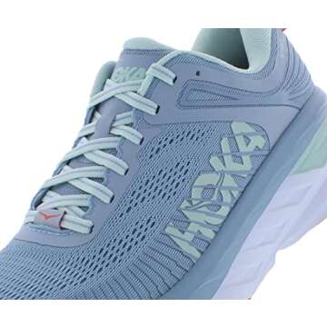 Shop HOKA ONE ONE Bondi 7 Women’s Running Shoes - Size 9, Blue Fog