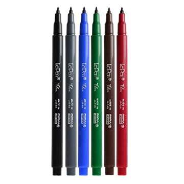 Uchida LePen Flex Set 6/Pkg-Primary Colors, Multi